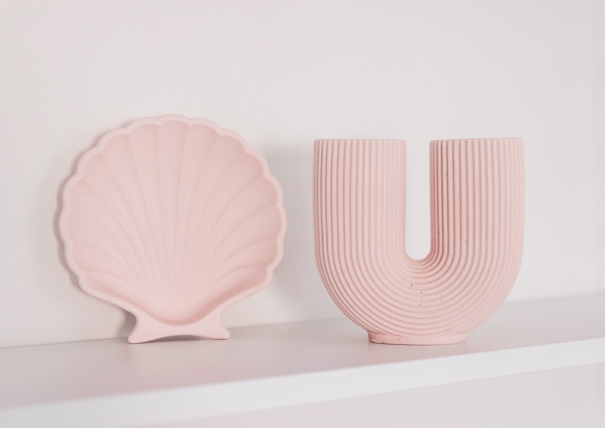 Vase/bougeoir "U pink"