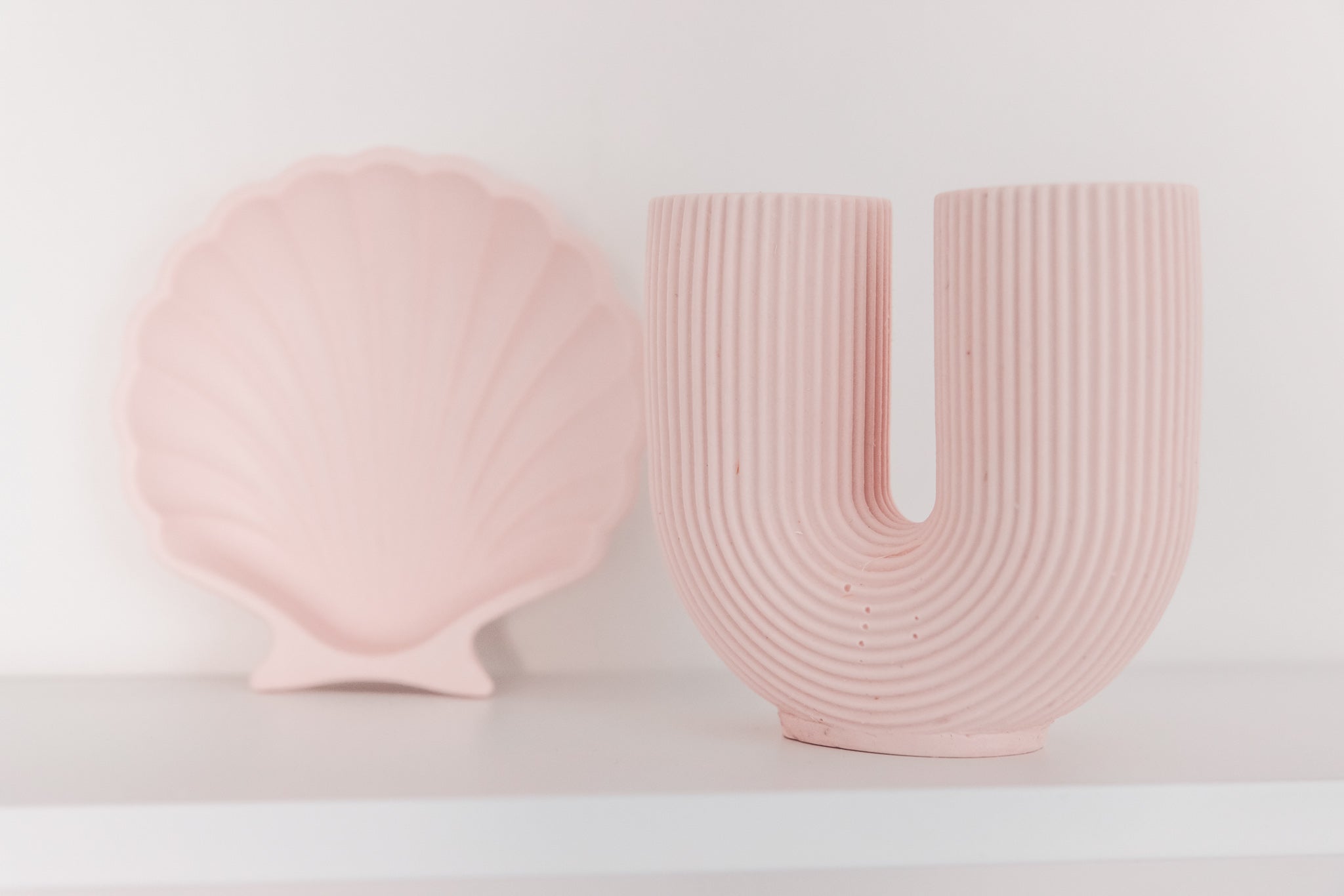 Vase/bougeoir "U pink"