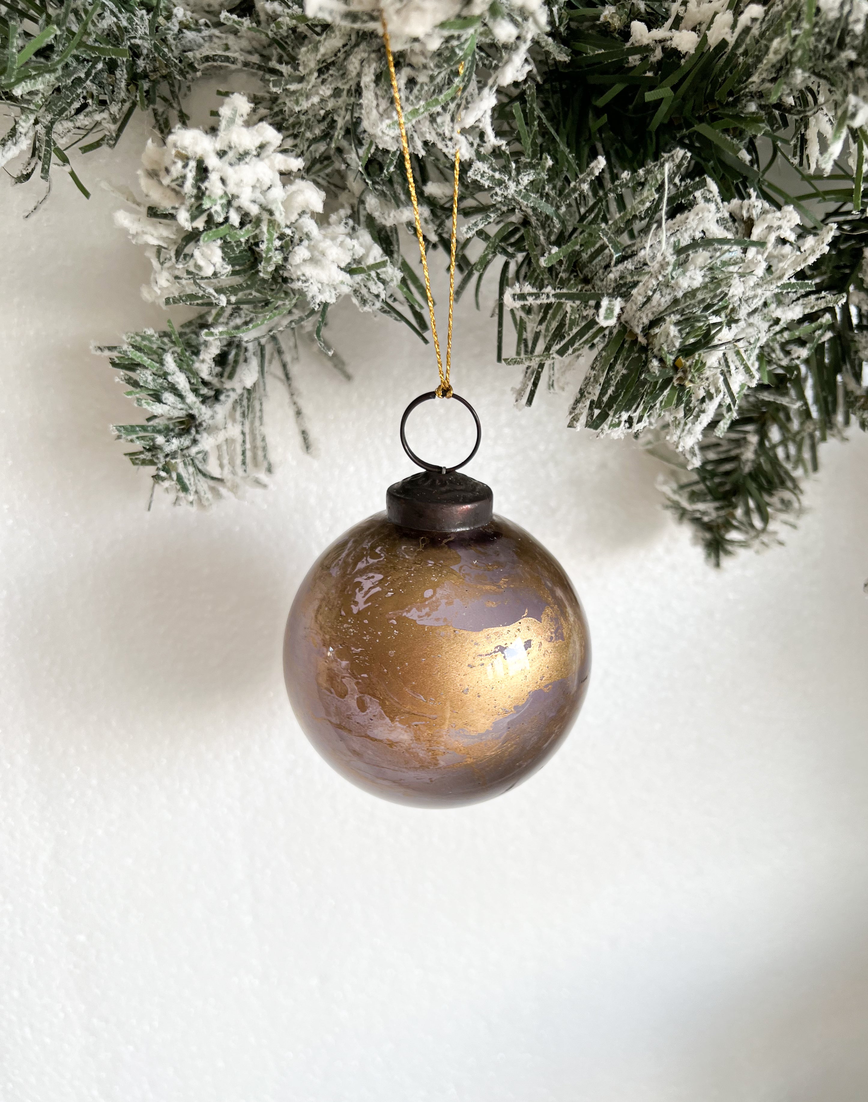 Boule de Noël « Gold marble »