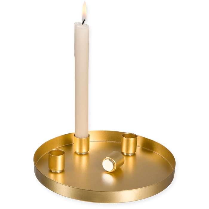 Plateau « Gold candle holder »